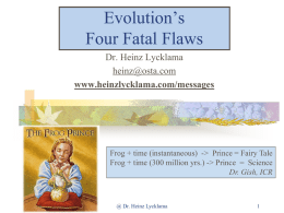 Evolution4FatalFlaws - Heinz Lycklama`s Website