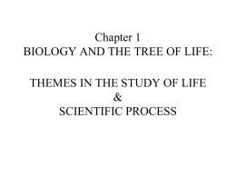 introduction: themes in the study of life.