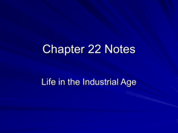 Chapter 22 Notes - Martin`s Mill ISD