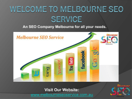 Welcome to Melbourne SEO Service