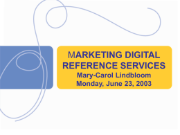 Marketing Digital Reference Services
