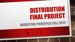 Distribution Project Powerpoint
