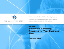 How To Do Market Research For Your Business Plan