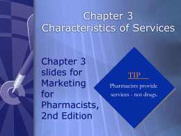 Chapter 3 - Characteristics of Services