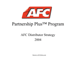Partnership Plus™ Program - Advanced Flexible Composites