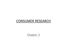 CONSUMER RESEARCH - Inside Miqdad's mind