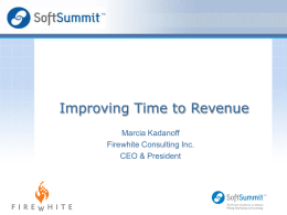 Improving Time to Revenue