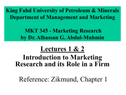 KING FAHD UNIVERSITY OF PETROLEUM AND MINERALS …