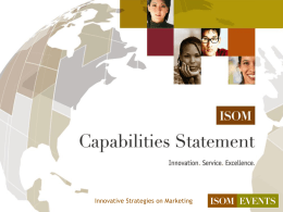 our Capabilities Statement