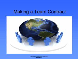 Making a Team Contract - Mr. A's Marketing Mavens