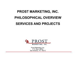 PowerPoint File That Describes Prost Marketing