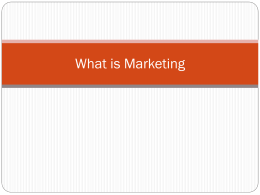 What is Marketing PPt