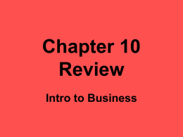 Chapter 10 Review