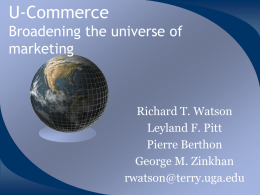 U-commerce : extending the boundaries of business