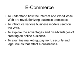 Week 11 E-Commerce