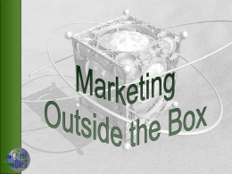 Marketing Outside the Box - Career Quest Training Center