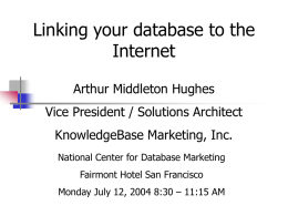 Linking04 - Database marketing Institute