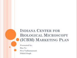 Indiana Center for Biological Microscopy Marketing Plan
