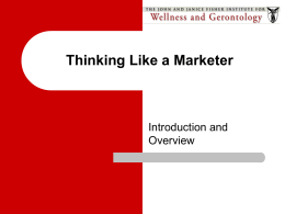 Thinking Like a Marketer