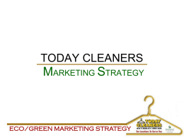 eco/green marketing strategy - California State University, Bakersfield