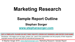 Sample Research Report