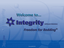 Freedom for Bedding - Integrity Software Solutions