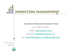 Marketing Management - 6 (Available)