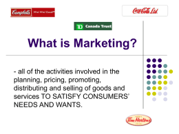 What is Marketing?