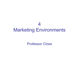 4 Marketing Environments