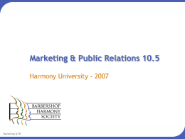 2007 Marketing & PR track 10.5 hour course