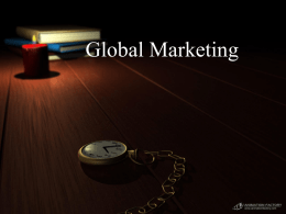 Global Marketing & Management