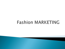 Fashion MARKETING - Amazon Web Services