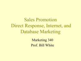 Sales Promotion - Cal State LA