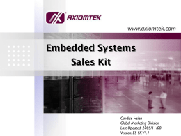 Embedded Systems Sales Kit