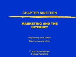 THE INTERNET`S EFFECT ON MARKETING STRATEGY