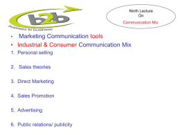 Communication( promotional ) in Industrial marketing