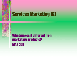 Services Marketing (9)