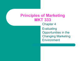 Principles of Marketing MKT 333