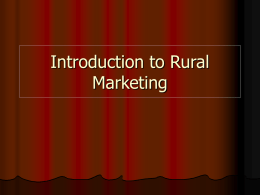 Agricultural marketing