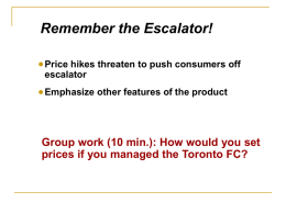 Remember the Escalator!