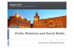 Public Relations and Public Affairs from a European