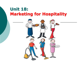 Unit 18: HUMAN RESOURCES in HOSPITALITY