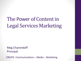 The Power of Persuasive Content in Legal Services Marketing