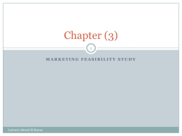 Ch 3 marketing study