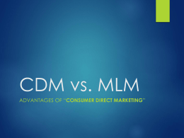 CDM vs. MLM