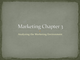 Marketing Chapter 3