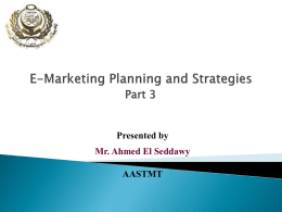 Strategic Marketing and Sales Planning