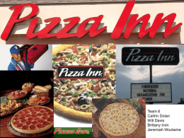 Pizza Inn Inc. Marketing Plan Presentation