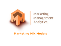 Marketing Mix Modeling