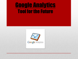 Google Analytics - UConn School of Business
